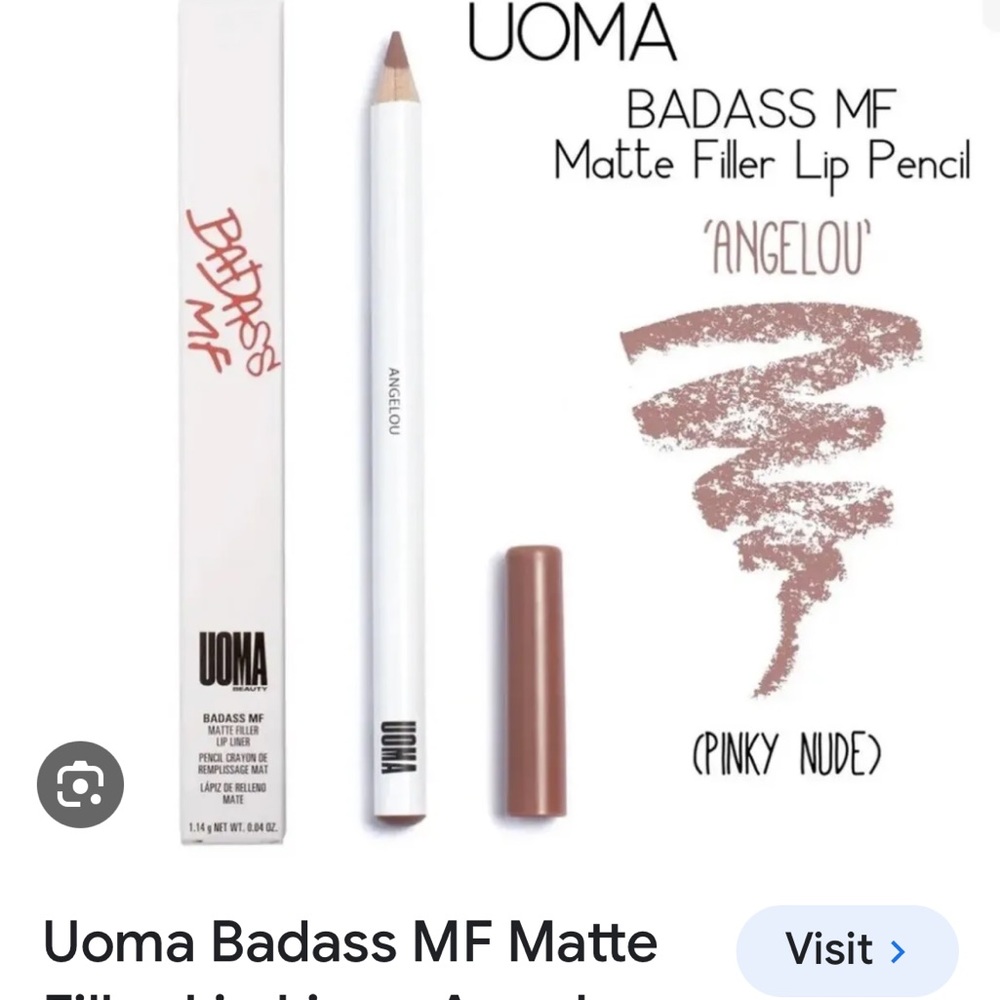 Uoma Beauty Bad Ass MF Angelou pinky nude lip liner pencil new in box